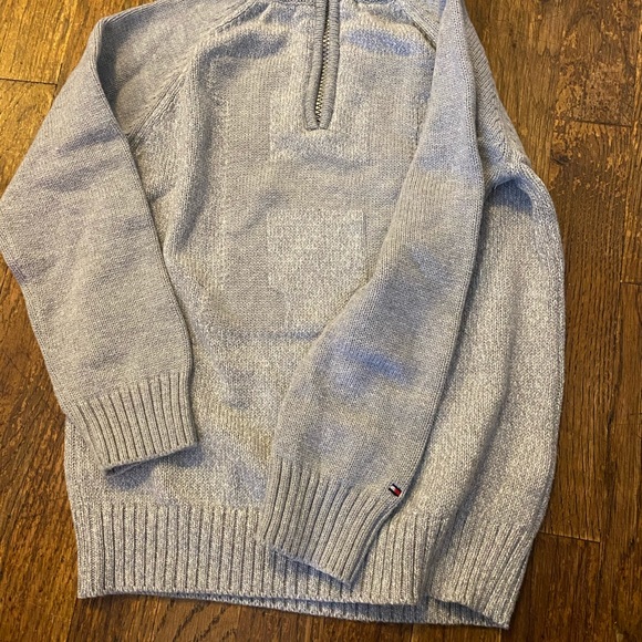 Tommy Hilfiger Zippered mock neck chunky sweater 7 - Picture 2 of 3